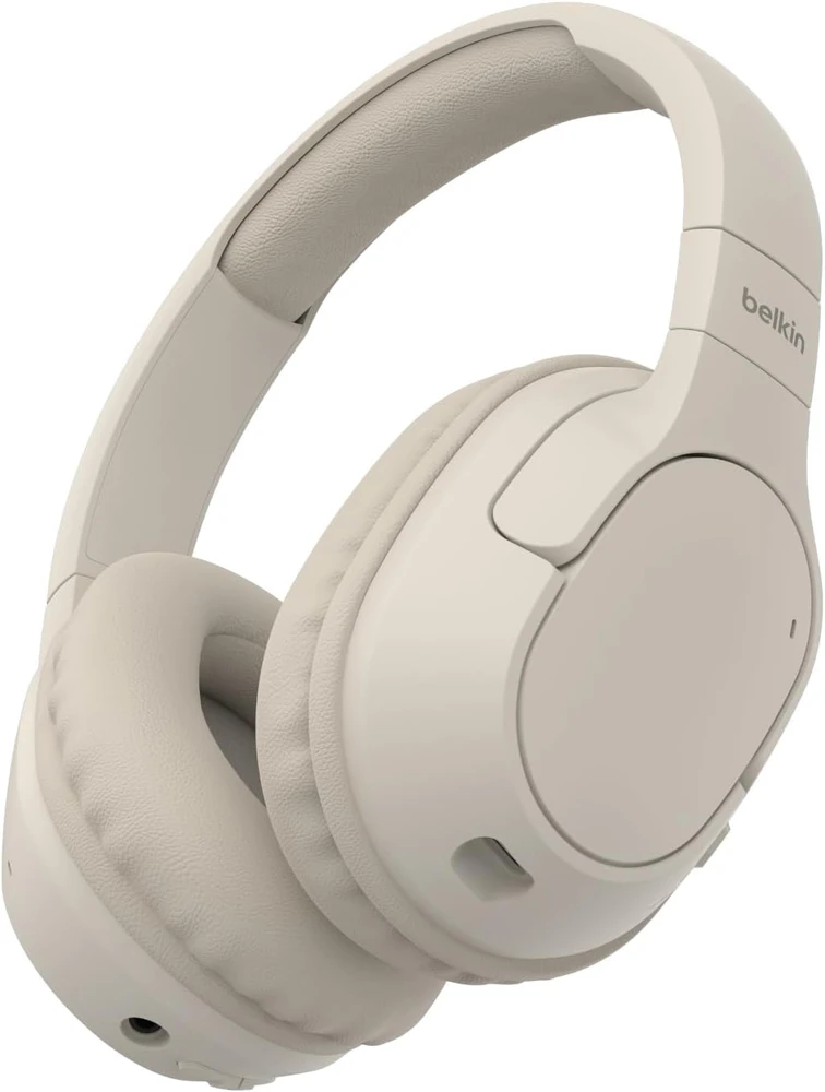 Belkin belaidės ant ausų dedamos Bluetooth ausinės su ANC, 60 val., AUD009hqSA