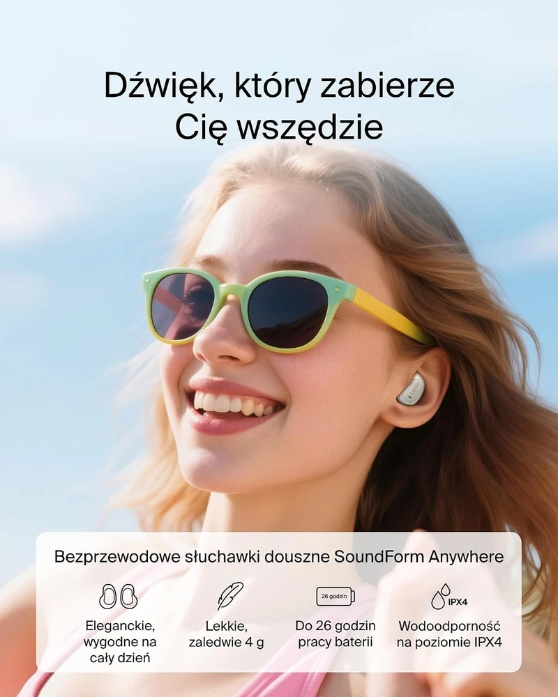 Belkin belaidės į ausis įdedamos ausinės Bluetooth 6.0, 26 h, IPX4, AUC014