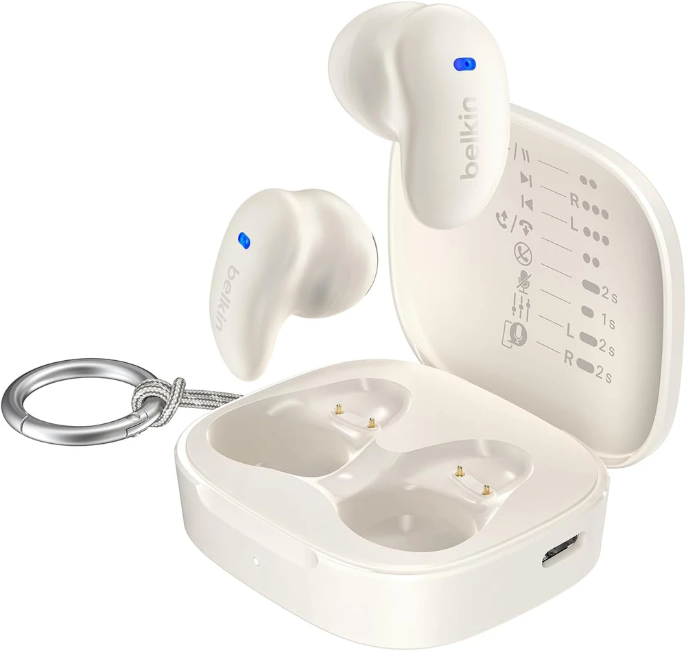 Belkin belaidės į ausis įdedamos ausinės Bluetooth 6.0, 26 h, IPX4, AUC014