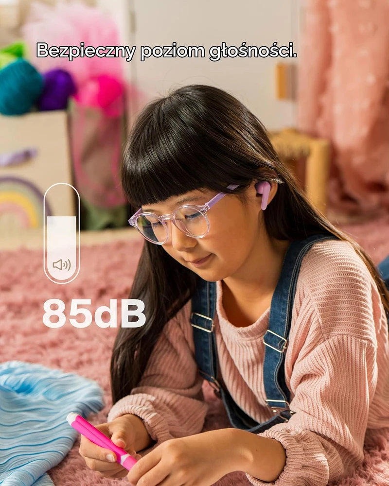 Belkin belaidės į ausis įdedamos vaikiškos ausinės Bluetooth 5.3 SoundForm Nano 2 AUC011btPK