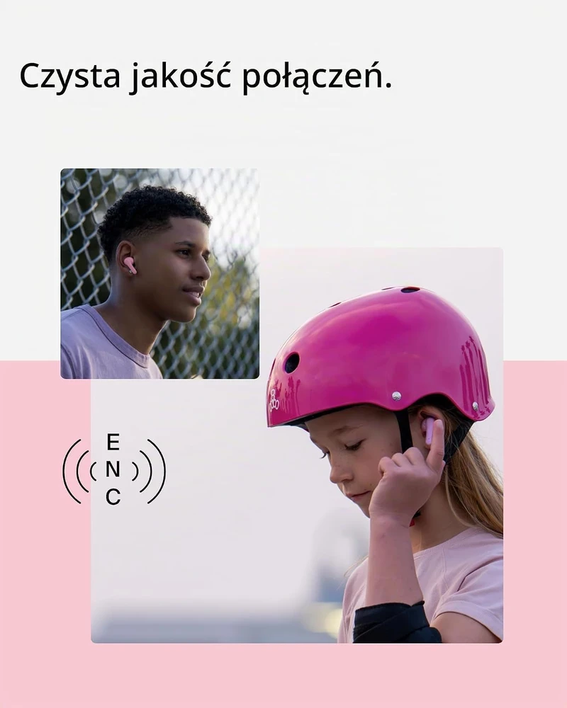 Belkin belaidės į ausis įdedamos vaikiškos ausinės Bluetooth 5.3 SoundForm Nano 2 AUC011btPK