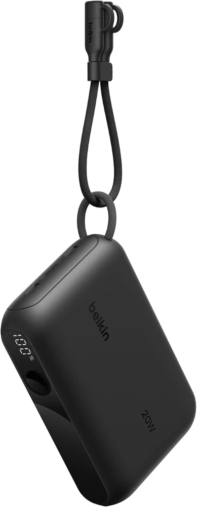 Belkin BoostCharge išorinė baterija 10000 mAh, 20 W, USB-C, su ekranu BPB027hqBK