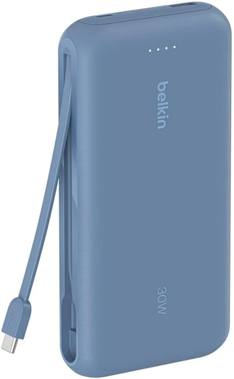 Belkin BoostCharge išorinė baterija 20000 mAh, 30 W su integruotu USB-C kabeliu BPB024hqBL