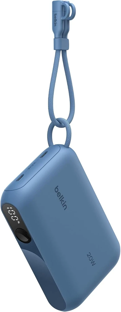 Belkin BoostCharge Powerbank 10000 mAh, 20 W, 2 USB-C jungtys, ekranas, BPB027hqBL