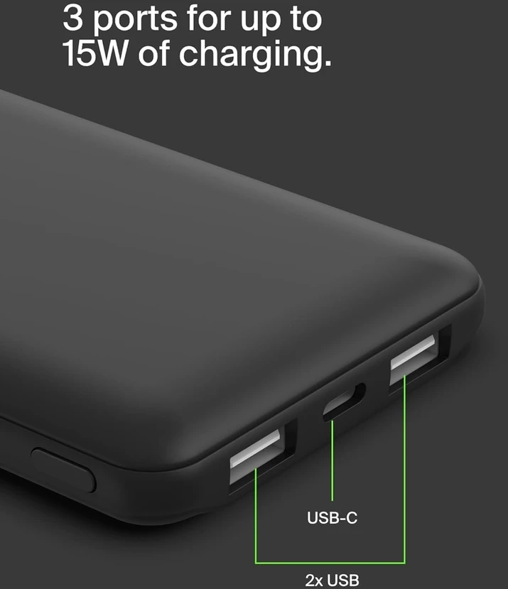 Išorinė baterija - Belkin 10000mAh juoda