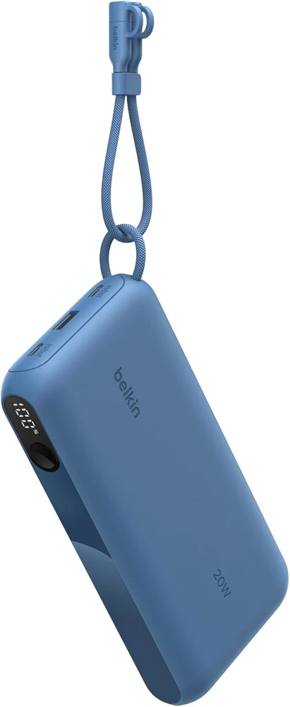 Belkin išorinė baterija 20 000 mAh, 20 W, USB-C ir USB-A, BPB028hqBL