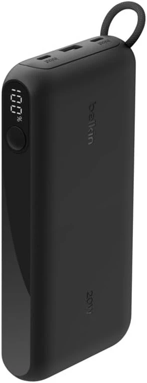 Belkin išorinė baterija BoostCharge 20000 mAh 20 W su skaitmeniniu ekranu BPB028hqBK