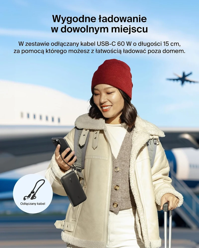 Belkin išorinė baterija BoostCharge 20000 mAh 20 W su skaitmeniniu ekranu BPB028hqBK