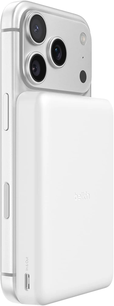 Belkin magnetinis belaidis išorinis akumuliatorius 10000 mAh Qi2 20 W BPD015hqWH