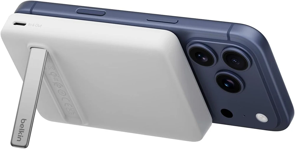 Belkin magnetinis belaidis išorinis akumuliatorius 10 000 mAh, Qi2, 15 W, BPD016hqWH