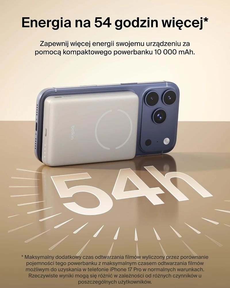 Belkin magnetinis belaidis powerbankas 10000 mAh Qi2 15 W BPD018hqSA