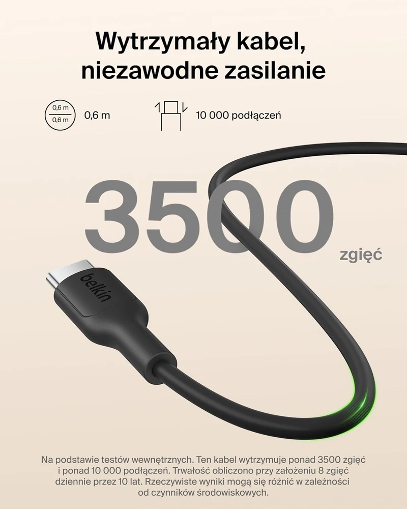 Belkin magnetinis power bankas 5000 mAh su Qi2 15 W belaidžiu krovimu ir USB-C, juodas, BPD011hqBK