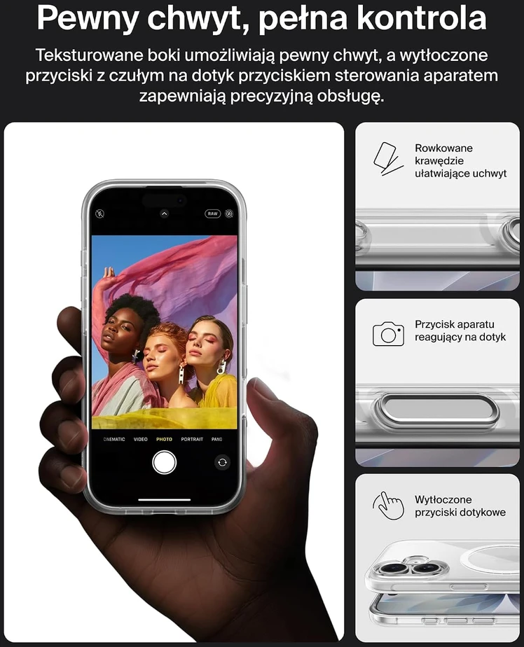 Belkin SheerForce Clear dėklas iPhone 17 su MagSafe, skaidrus, MSA030hqCL