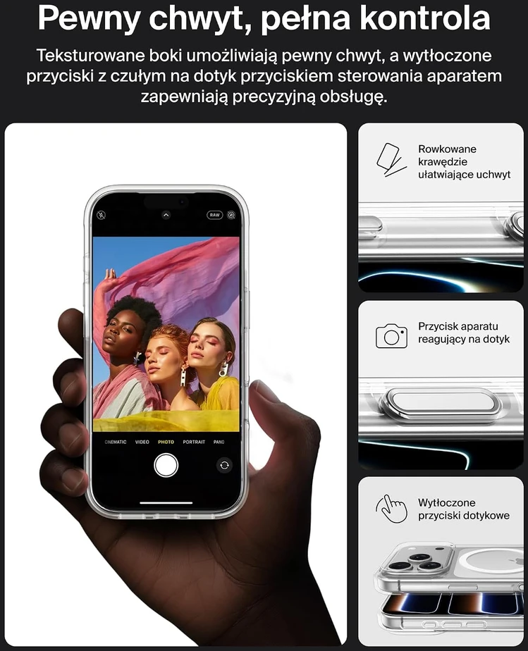 Belkin SheerForce Clear dėklas iPhone 17 Pro su MagSafe, skaidrus MSA031hqCL