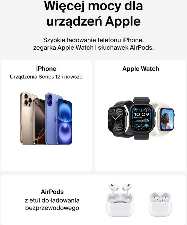 Belkin sulankstomas belaidis Qi2 3 viename įkroviklis 15 W WIZ034kqBK