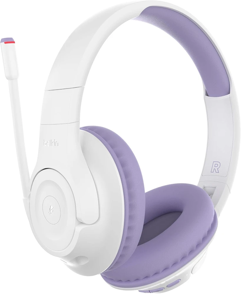 Belkin vaikiškos belaidės ant ausų dedamos ausinės Bluetooth 5.2 su mikrofonu AUD006btLV