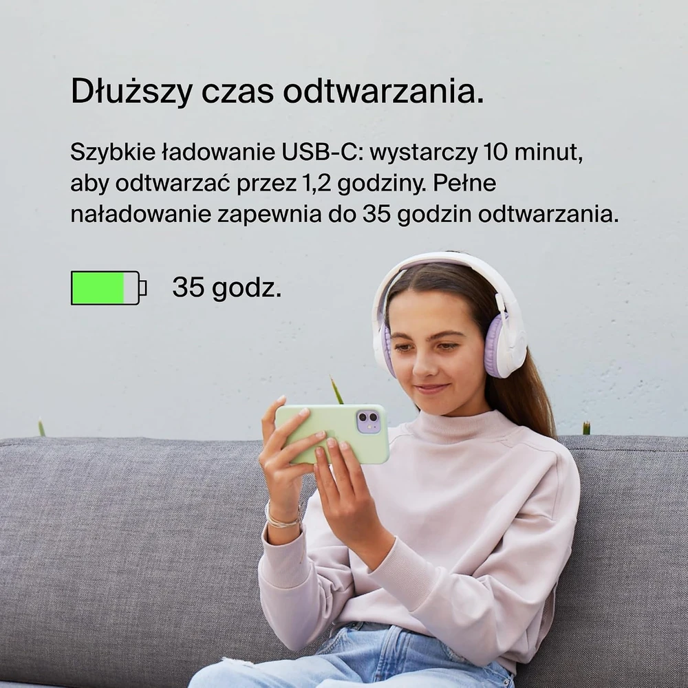Belkin vaikiškos belaidės ant ausų dedamos ausinės Bluetooth 5.2 su mikrofonu AUD006btLV