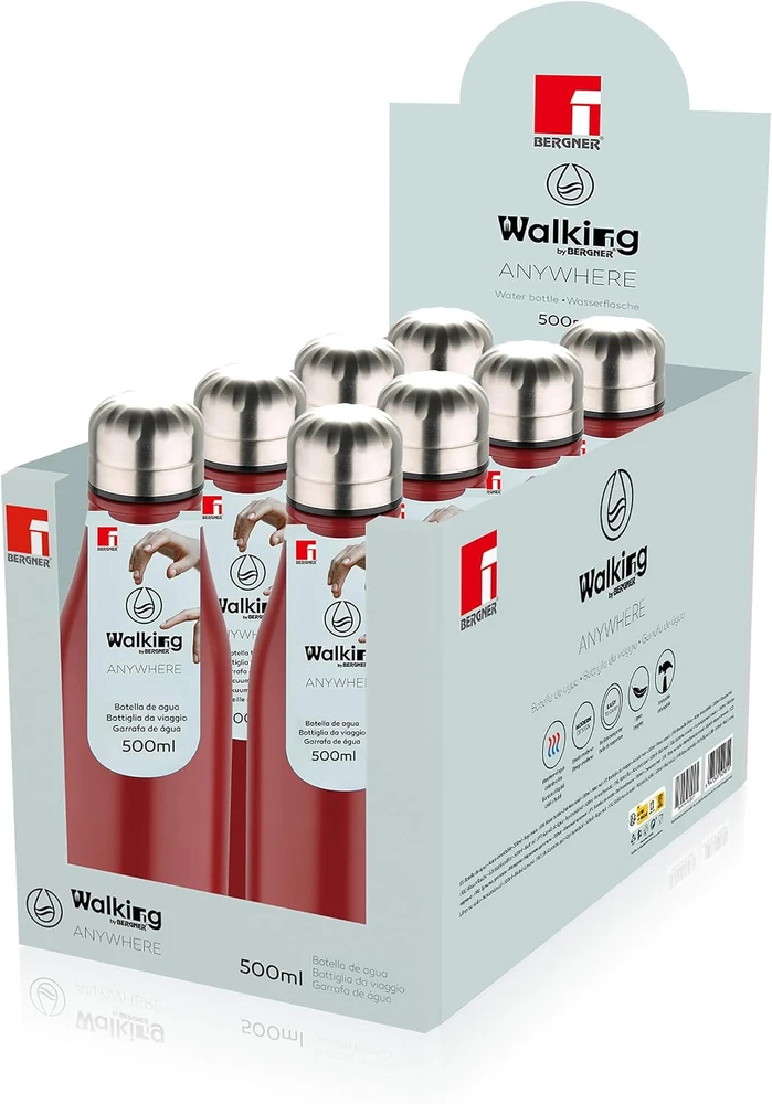Bergner termogertuvė iš nerūdijančiojo plieno, 570 ml, rožinė, GO Lovers