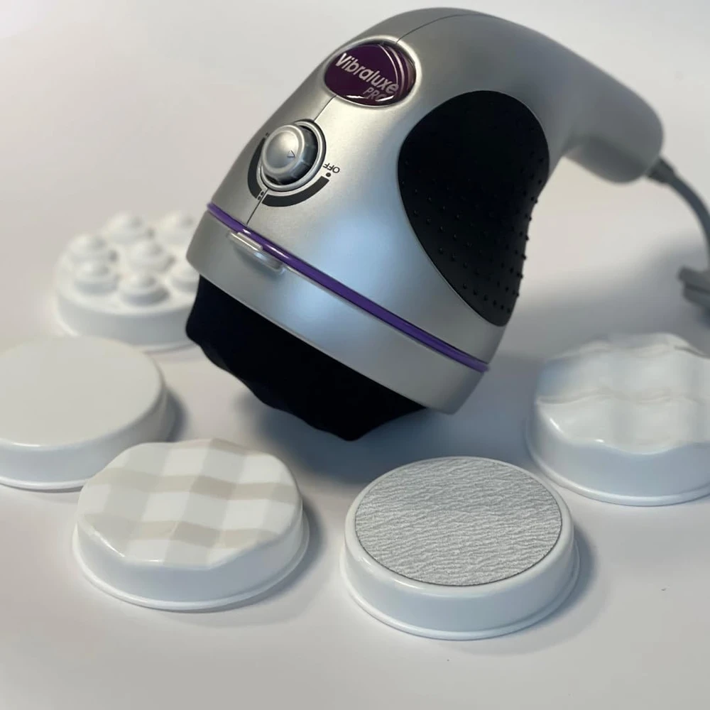 Best Direct anticeliulitinis elektrinis masažuoklis Vibraluxe Pro 5 viename, 3000 aps./min., 5 keičiamos galvutės
