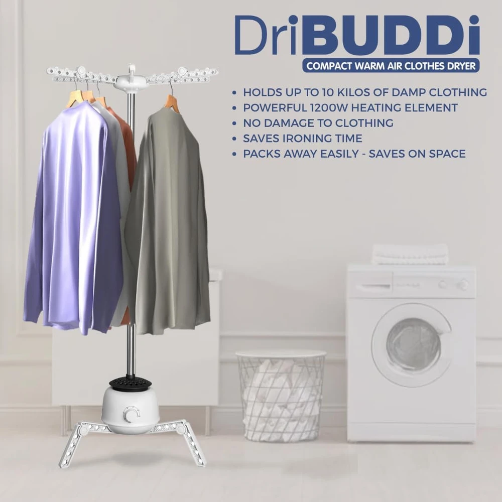 BEST DIRECT nešiojama drabužių džiovyklė 850 W, 10 kg, DriBUDDi Compact