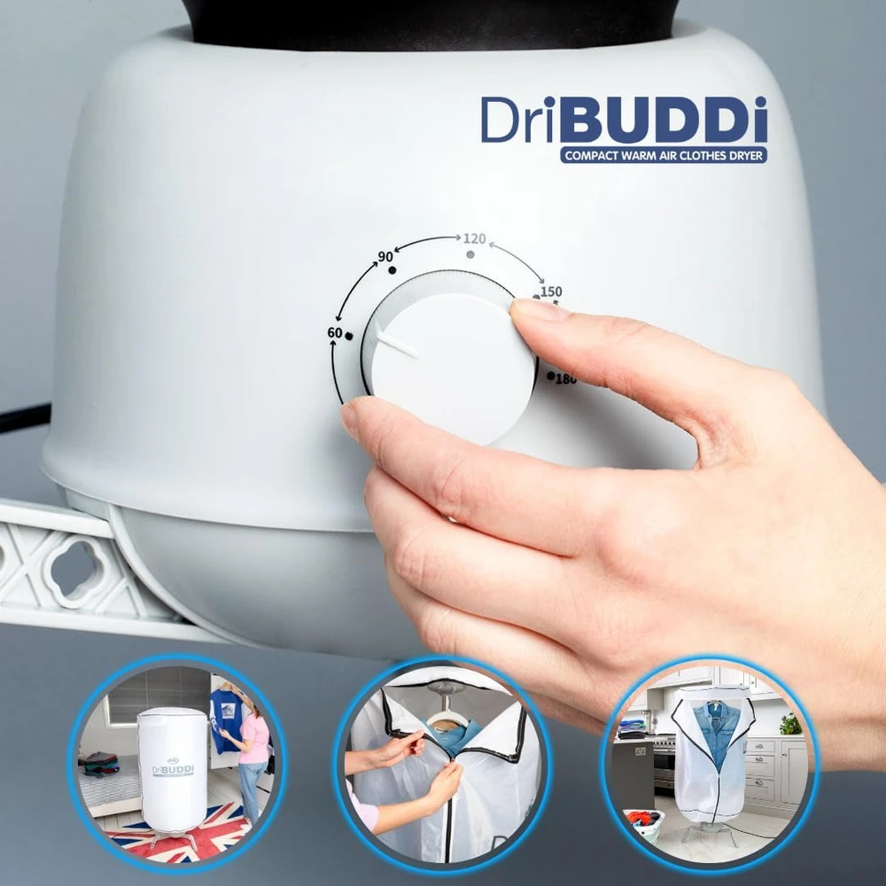 BEST DIRECT nešiojama drabužių džiovyklė 850 W, 10 kg, DriBUDDi Compact