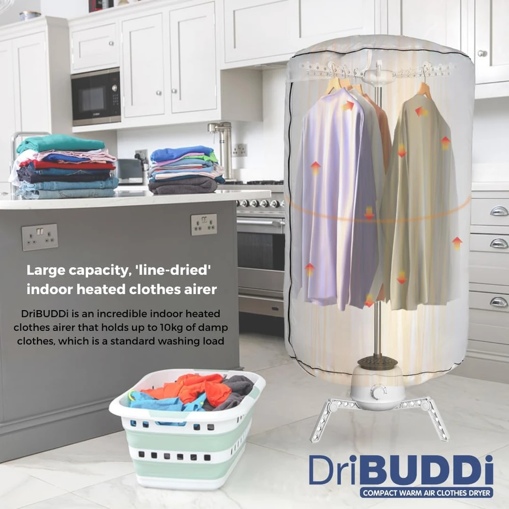 BEST DIRECT nešiojama drabužių džiovyklė 850 W, 10 kg, DriBUDDi Compact