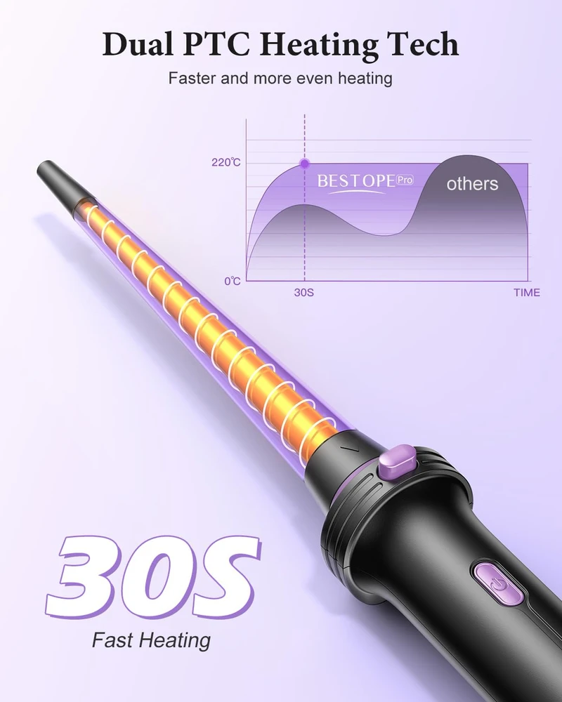 BESTOPE PRO plaukų formavimo rinkinys 5 viename su 13 temperatūros režimų JDL-314S
