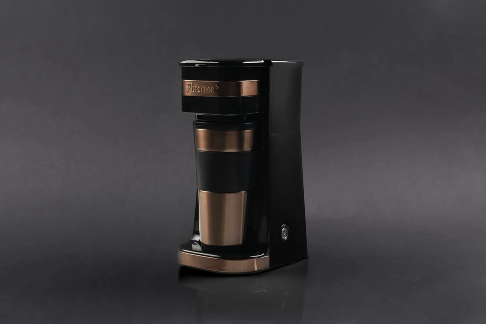 Bestron lašelinis kavos aparatas su termo puodeliu 420 ml, 750 W, ACM112CO