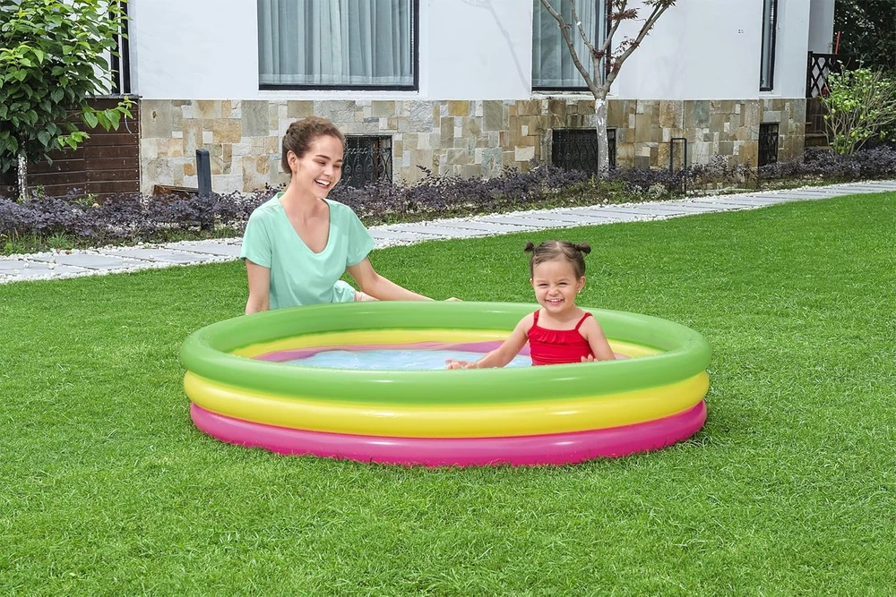 BESTWAY pripučiamas baseinas RAINBOW 152 cm x 30 cm (51103)
