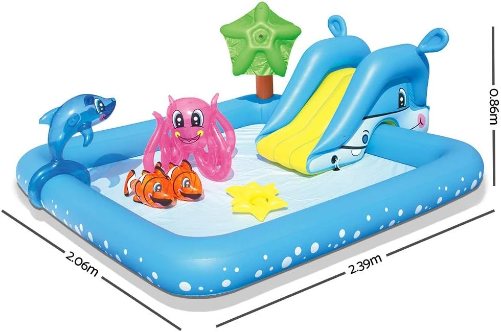 BESTWAY baseinas Fantastiškas akvariumas 239cm x 206cm x 86cm, 53052B