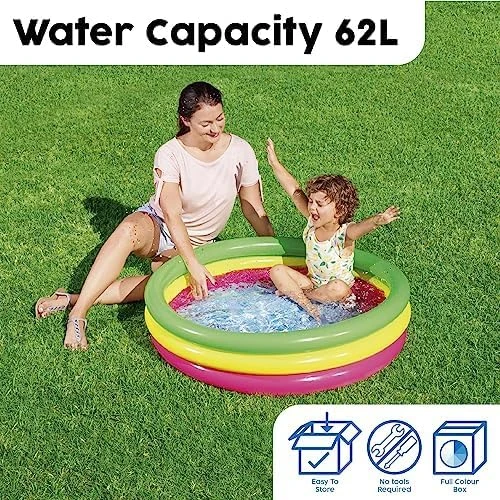 BESTWAY pripučiamas baseinas 102cm x 25cm, 51104