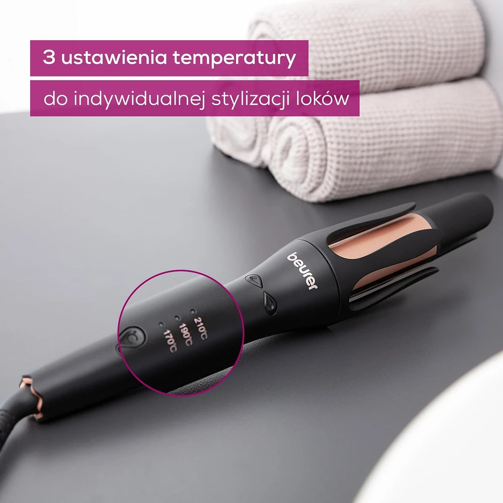 Beurer automatinis plaukų garbanojimo prietaisas su 3 temperatūros nustatymais HT 75