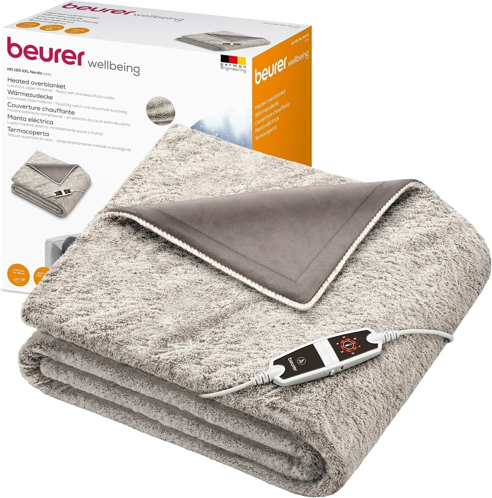 Beurer elektrinė antklodė HD 150 XXL, 200 × 150 cm, 6 temperatūros lygiai, 40028