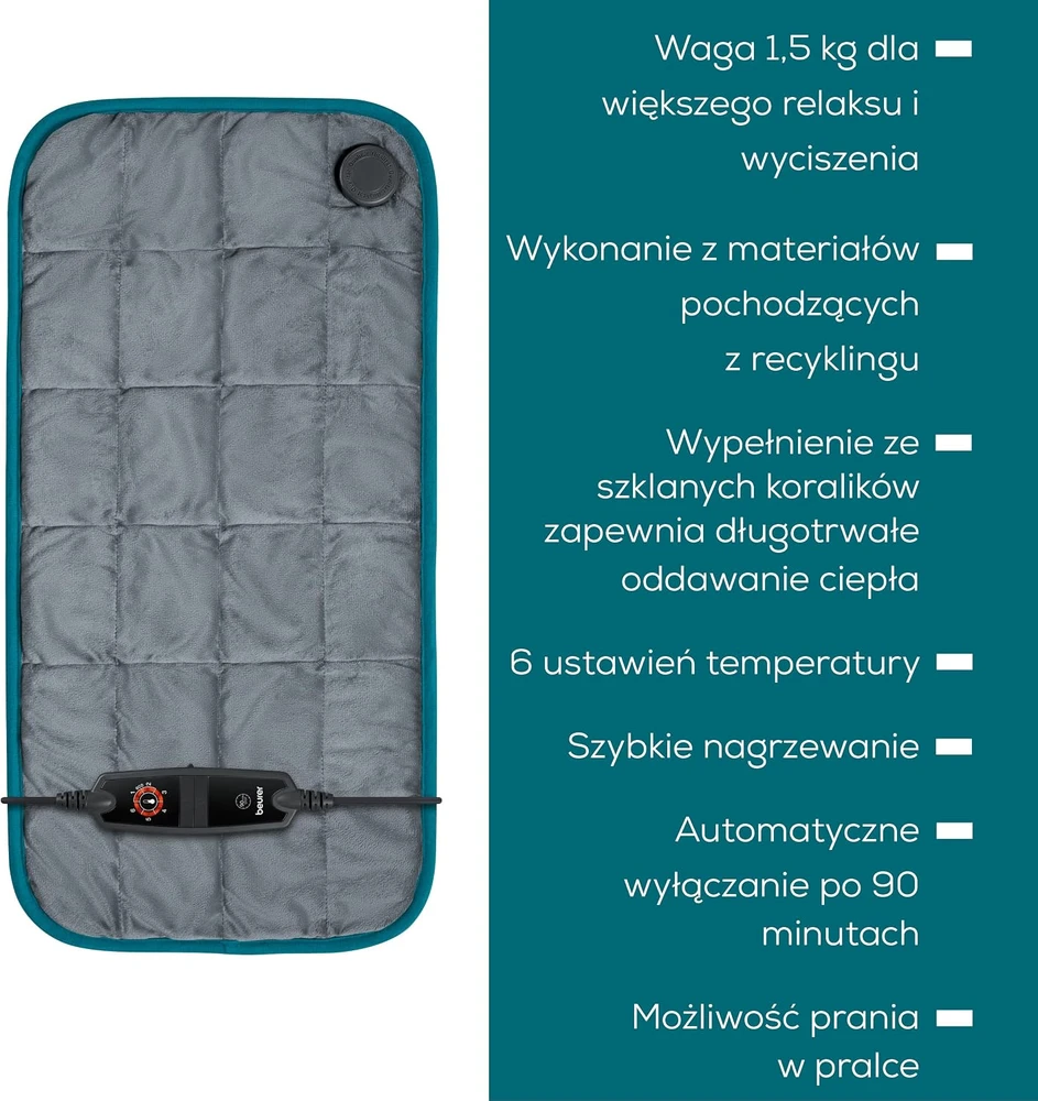 Šildanti pagalvėlė Beurer HK 123 XXL Cosy Pilkas