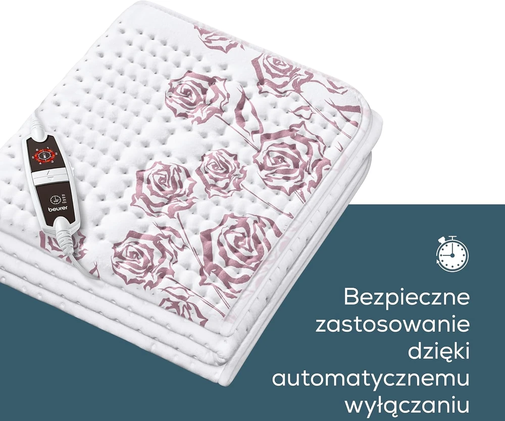Beurer elektrinė šildoma paklodė 150 x 80 cm, 60 W, 6 temperatūros lygiai UB 75