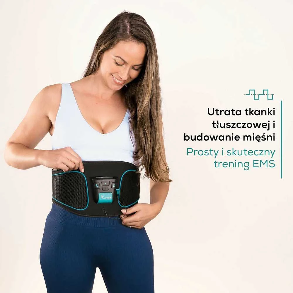 Beurer EMS treniruočių diržas pilvo raumenims, juodas, 70–140 cm, 9 programos