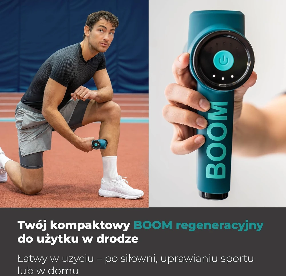 Beurer masažinis pistoletas BOOM, 5 intensyvumo lygiai, 4 antgaliai, 3000 aps./min., 10346