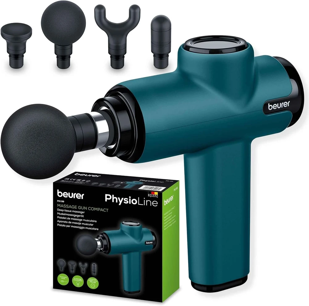 Masažinis pistoletas Beurer MG 99 Compact 65003, mėlynos/juodos spalvos