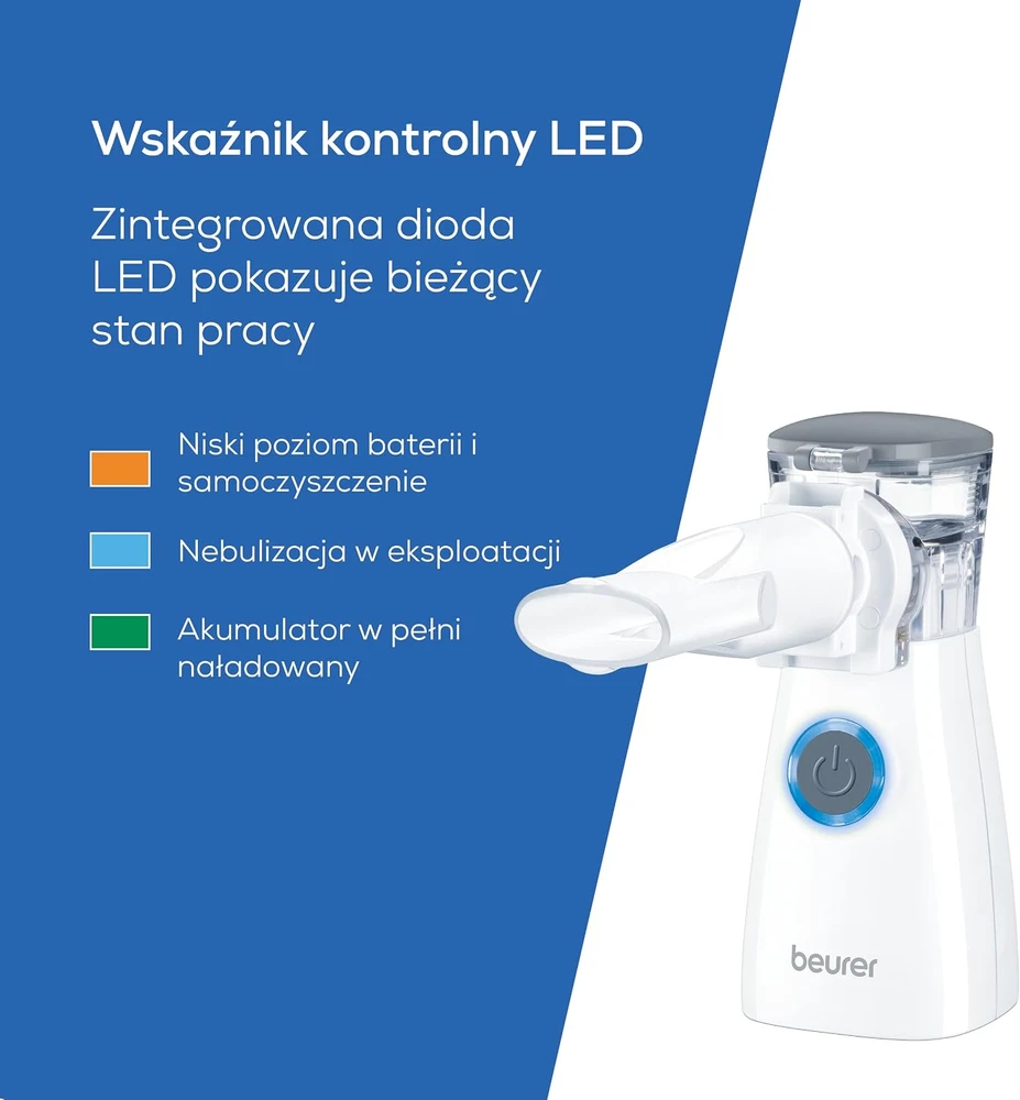 Beurer membraninis inhaliatorius IH 57 su aerozolio technologija ir akumuliatoriumi
