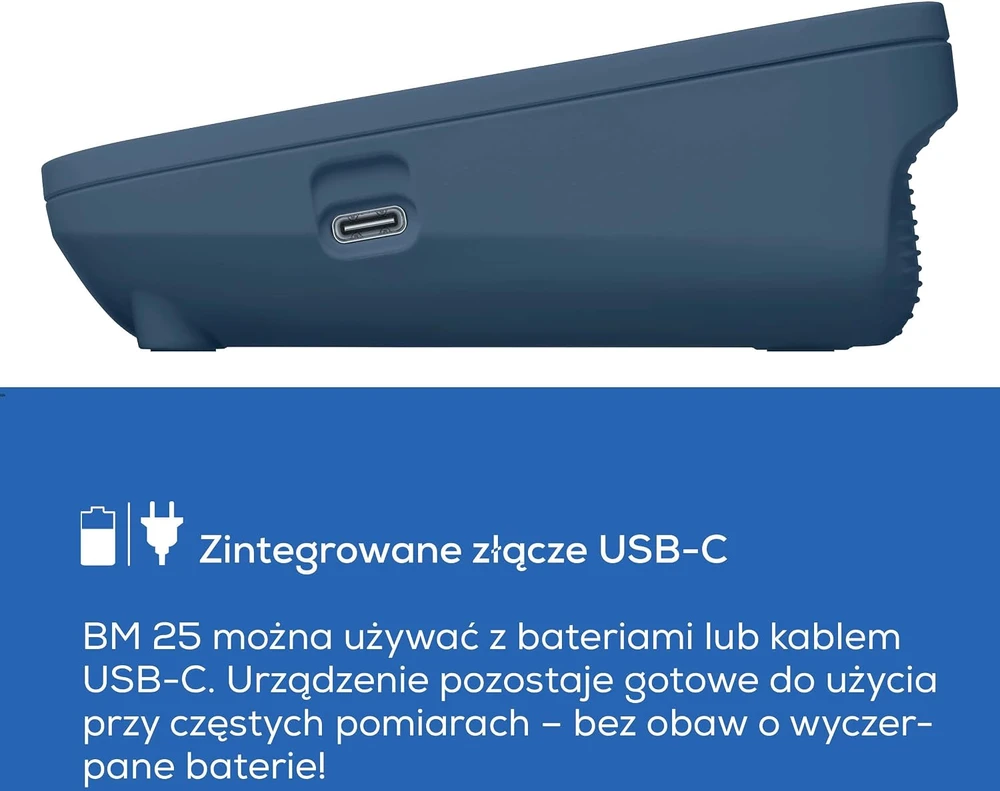 Beurer žastinis kraujospūdžio matuoklis BM25 su USB-C ir 22–42 cm manžete