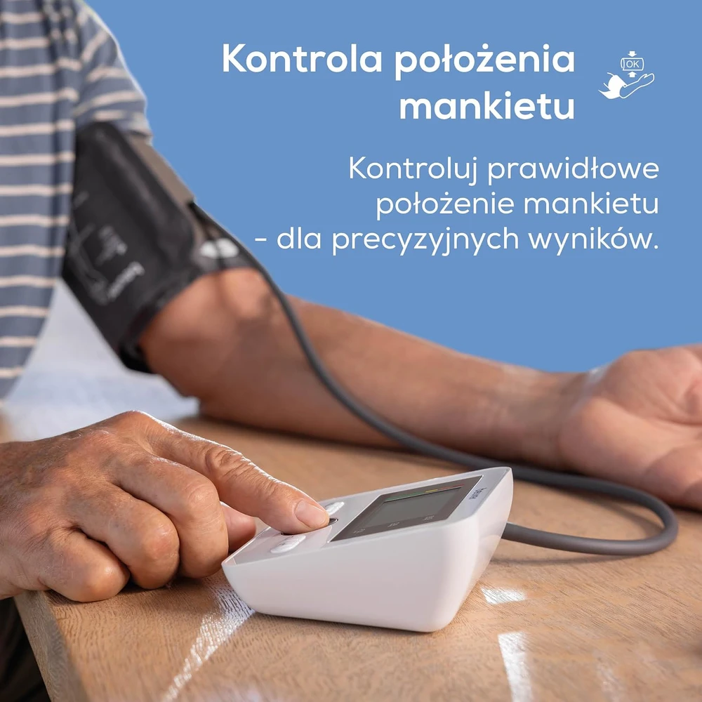 Beurer žastinis kraujospūdžio matuoklis BM27 su 22–42 cm manžete ir aritmijos aptikimu