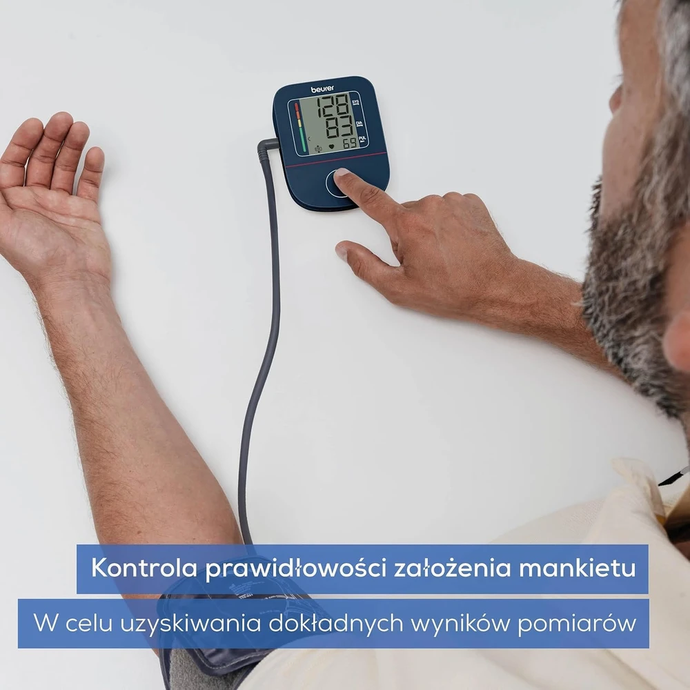 Beurer žastinis kraujospūdžio matuoklis BM25 su USB-C ir 22–42 cm manžete