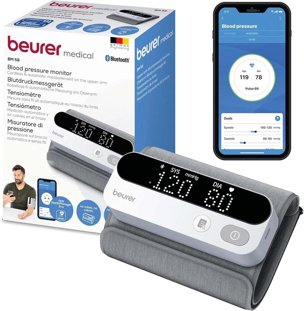 Beurer BM 59 kraujospūdžio matuoklis su „Bluetooth“ – 5 metų garantija