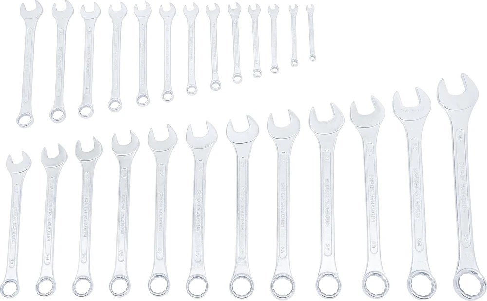 BGS Do it yourself kombinuotų veržliarakčių rinkinys 6–32 mm, 25 vnt., 1198