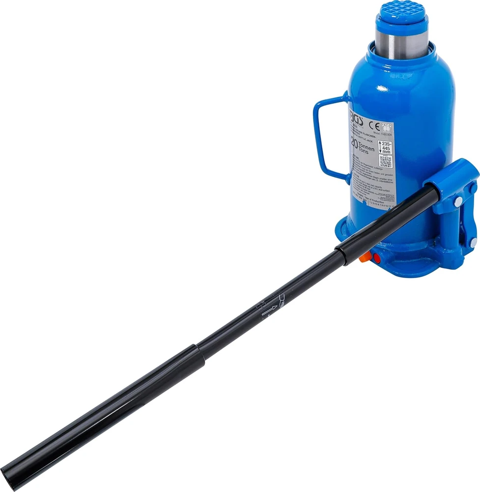 BGS hidraulinis butelinis automobilinis domkratas 20 t, modelis 9888