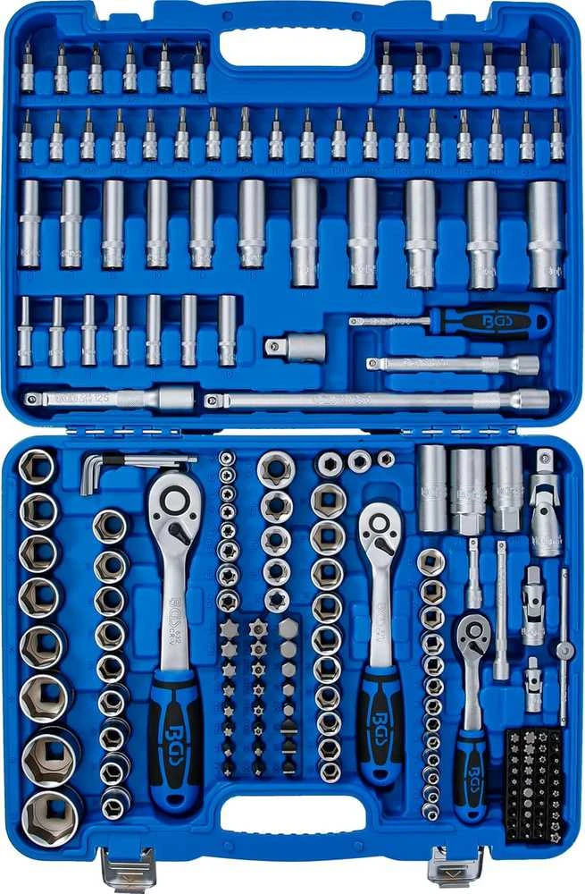 BGS šešiakampių galvučių rinkinys 6,3 mm (1/4"), 10 mm (3/8"), 12,5 mm (1/2") 192 vnt. 2243
