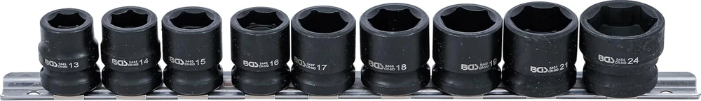 Bgs Technic BGS smūginių šešiakampių galvučių rinkinys 1/2", 13–24 mm, 9 vnt., 9551
