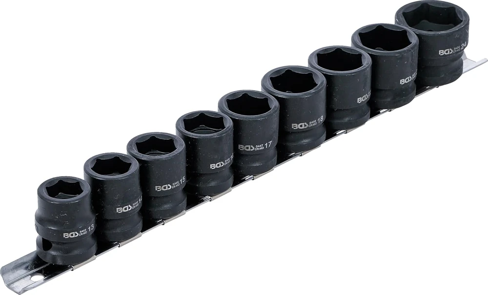 Bgs Technic BGS smūginių šešiakampių galvučių rinkinys 1/2", 13–24 mm, 9 vnt., 9551