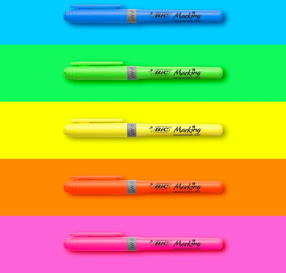 Teksto žymeklis Bic Pastel 964859, 4 vnt.