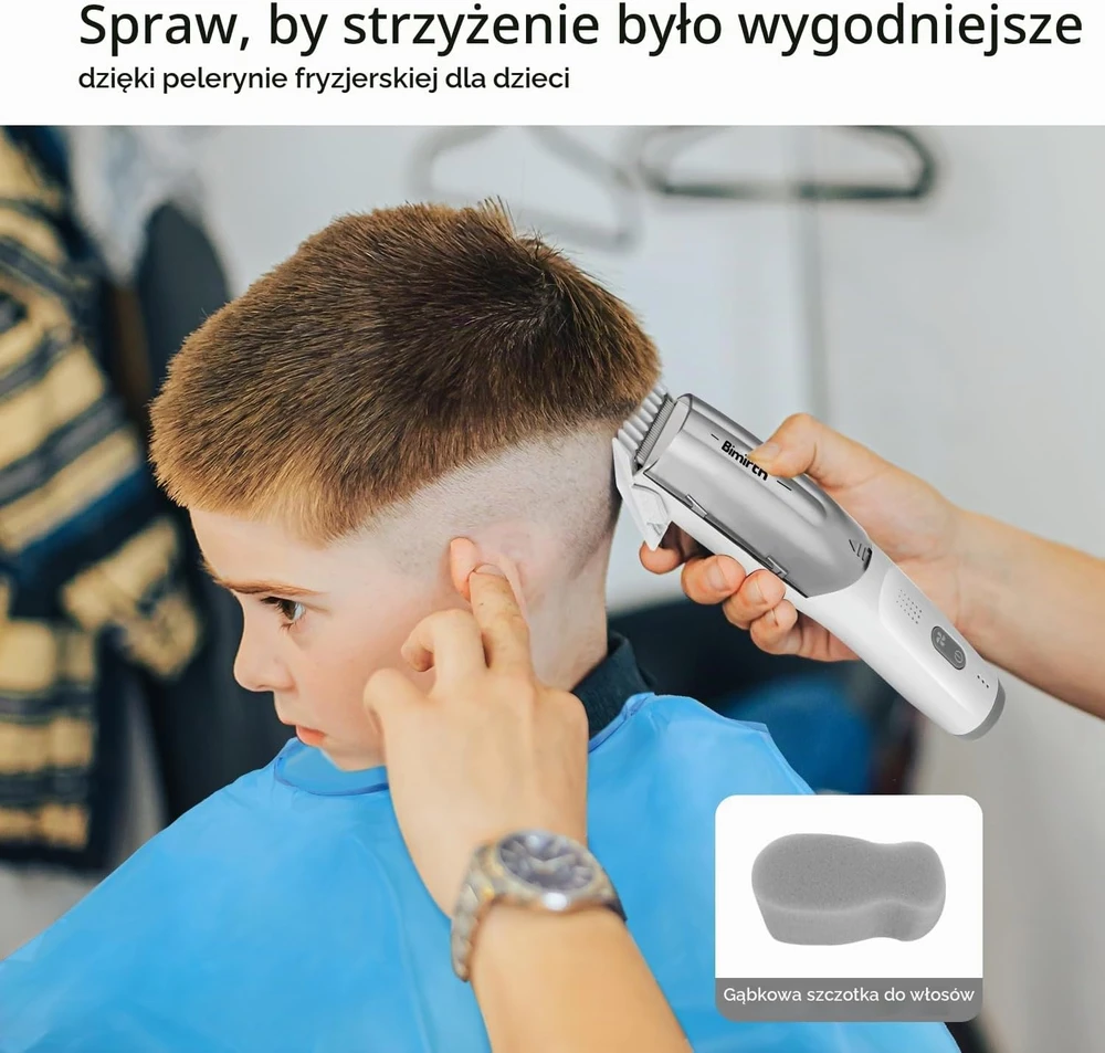 Bimirth vaikiška plaukų kirpimo mašinėlė su vakuumine sistema, IPX7, S401015